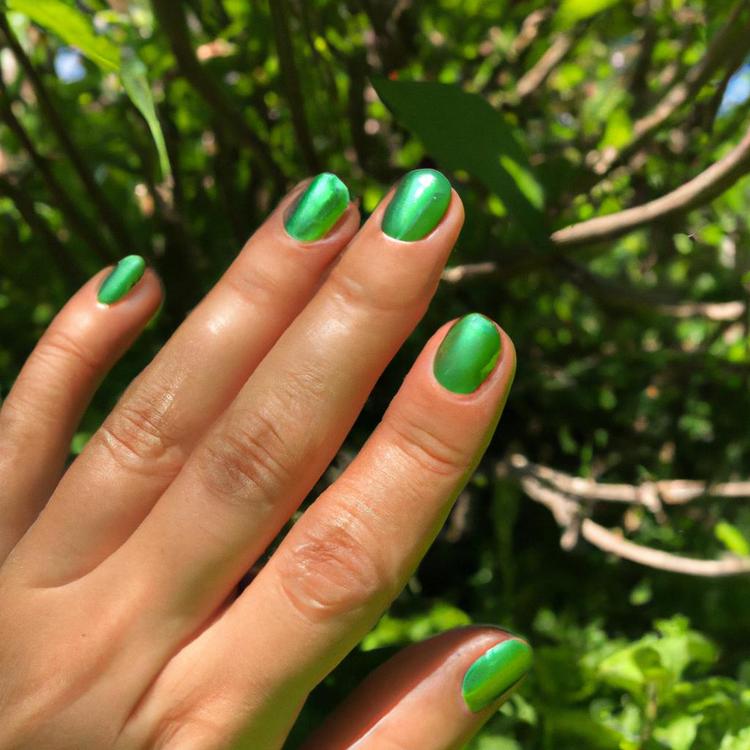 Jakie paznokcie do butelkowej zieleni?