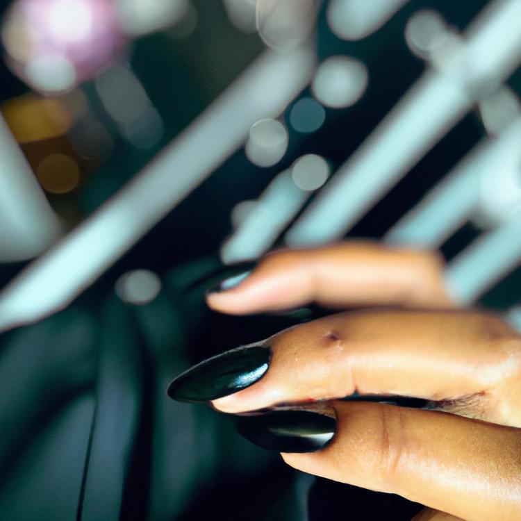 Jakie paznokcie do czarnej sukienki